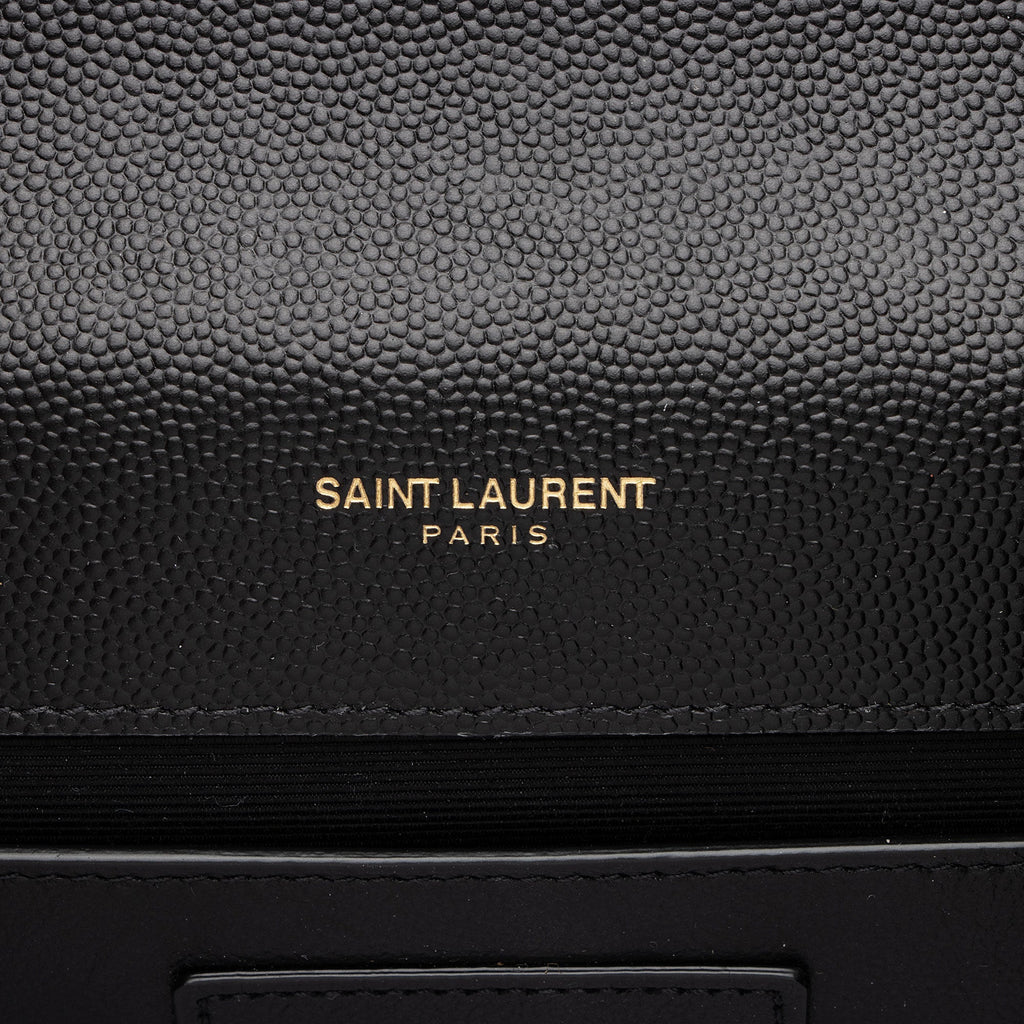 Saint Laurent Grain de Poudre Monogram Kate Tassel Medium Shoulder Bag (SHF-u9Ndoz)