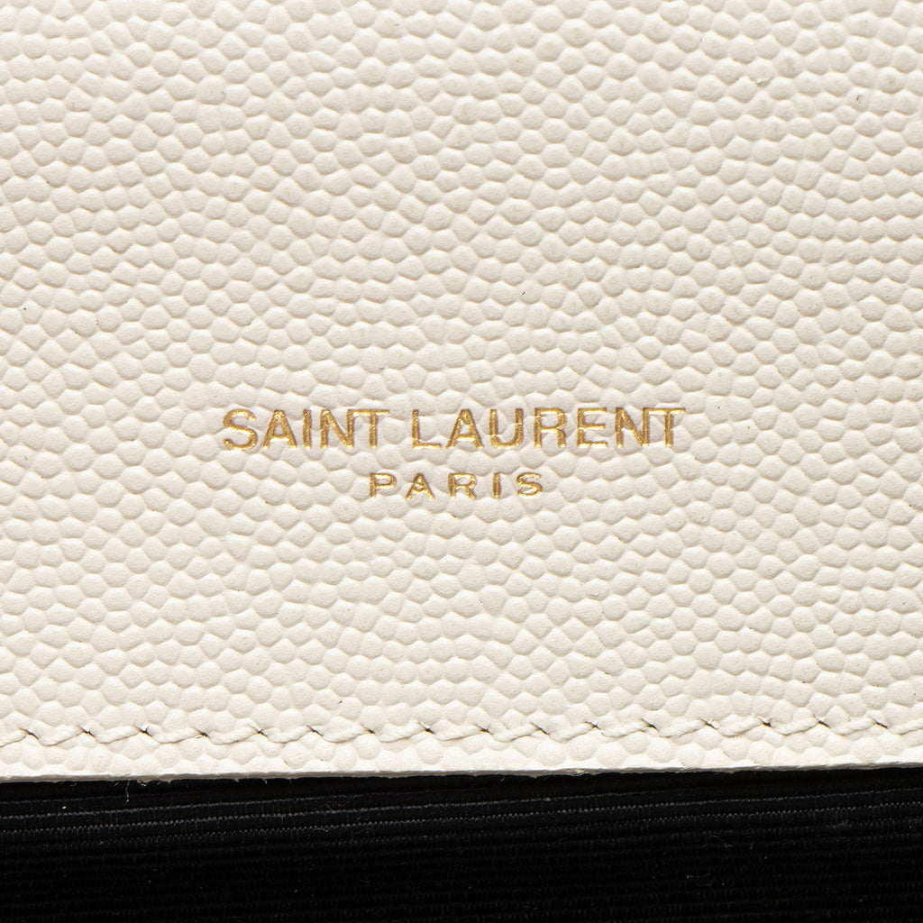 Saint Laurent Grain de Poudre Monogram Kate Tassel Small Shoulder Bag
