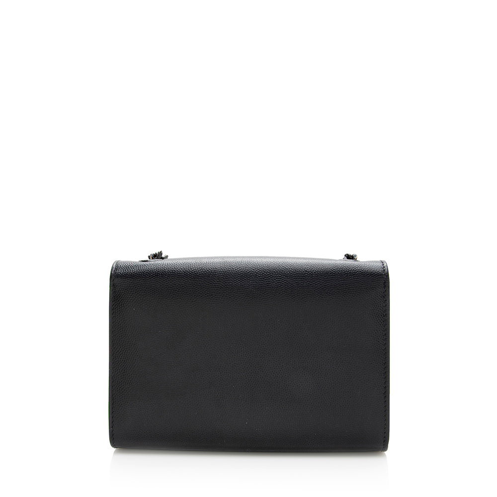 Saint Laurent Grain de Poudre Monogram Small Crossbody Bag (SHF-20657)