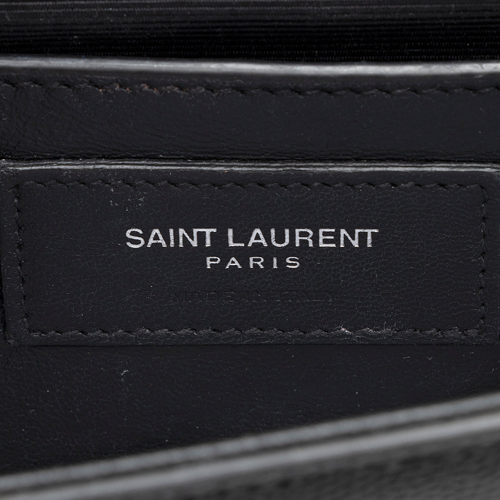 Saint Laurent Grain de Poudre Monogram Small Crossbody Bag (SHF-20657)