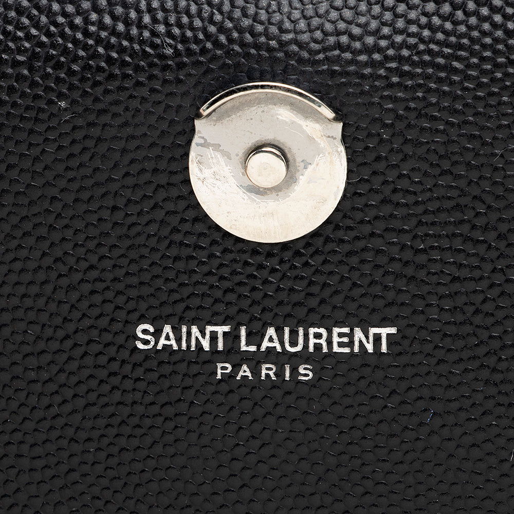 Saint Laurent Grain de Poudre Monogram Small Crossbody Bag (SHF-20657)