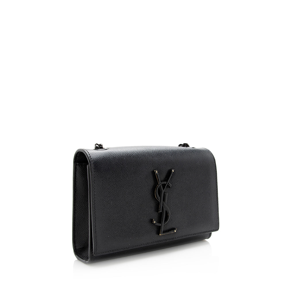 Saint Laurent Grain de Poudre Monogram Small Crossbody Bag (SHF-20657)