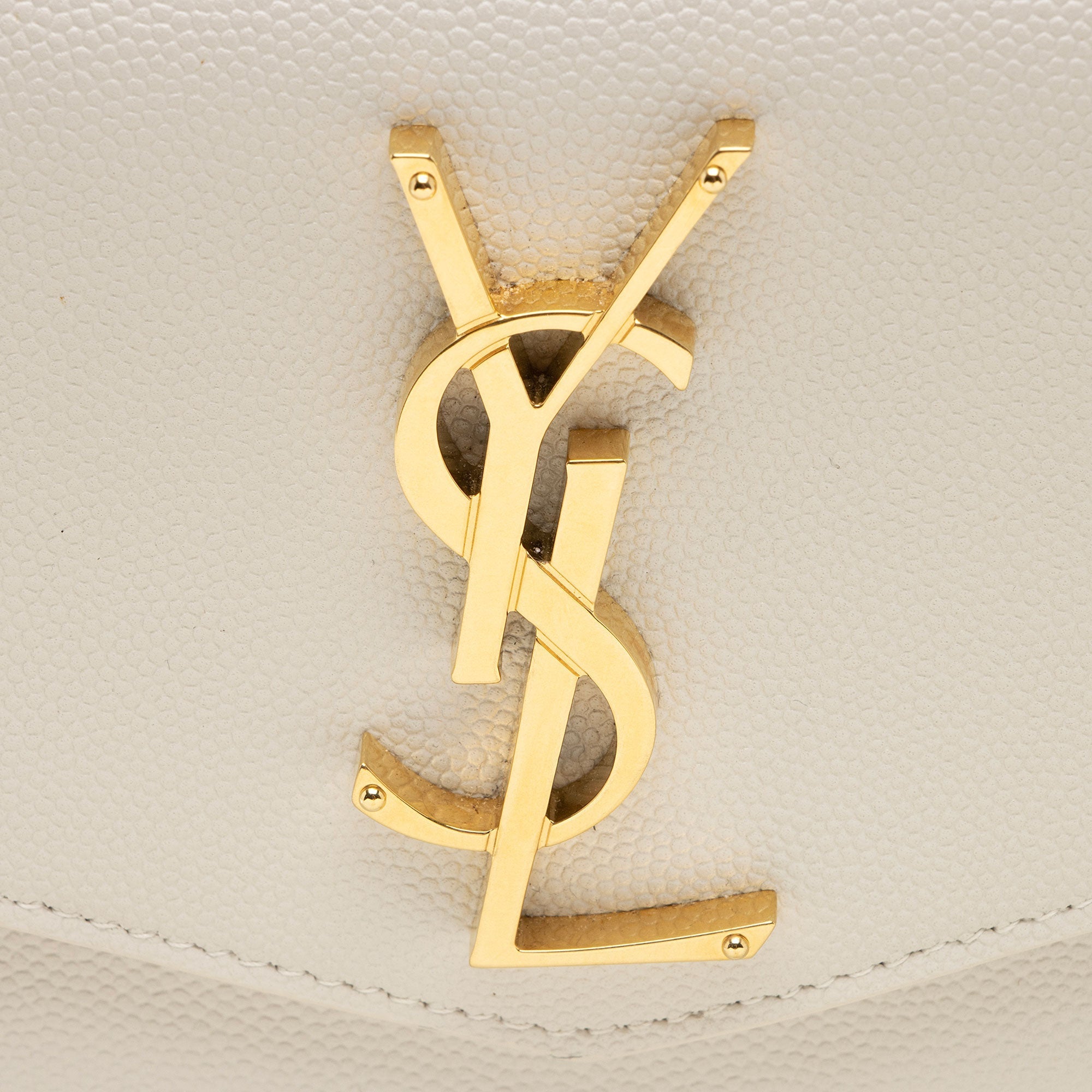 Saint Laurent Grain de Poudre Monogram Uptown Envelope Clutch (SHF-I4jwEP)