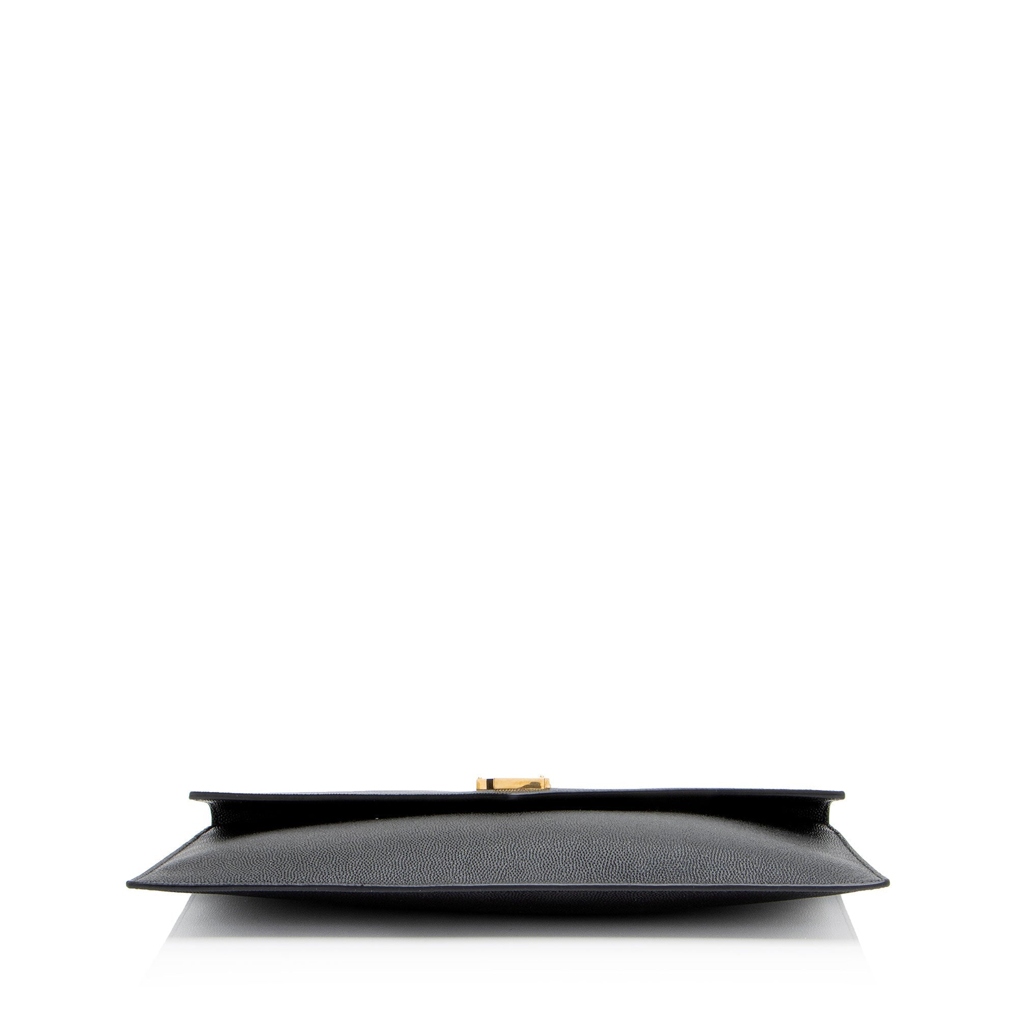 Saint Laurent Grain de Poudre Monogram Uptown Envelope Clutch