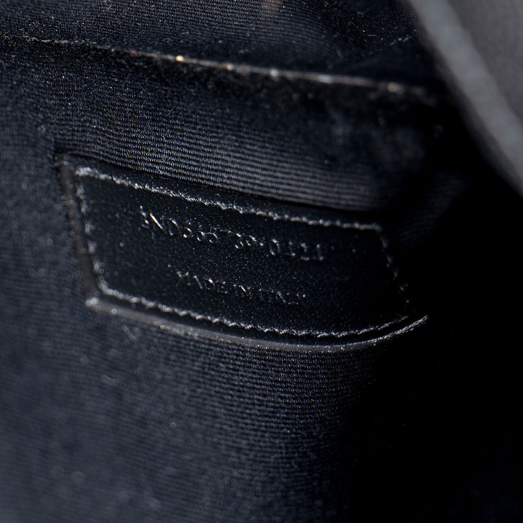 Saint Laurent Grain de Poudre Monogram Uptown Envelope Clutch