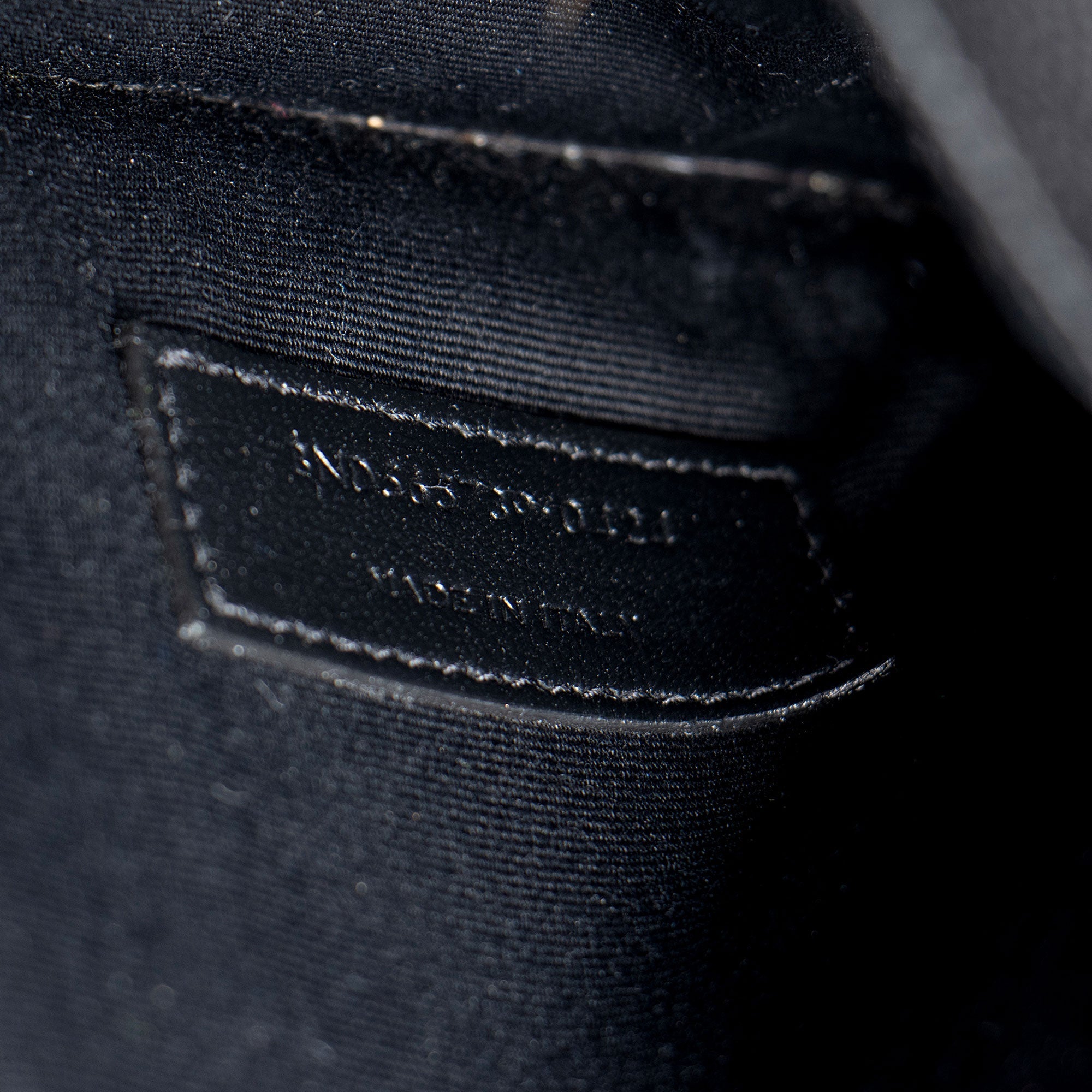 Saint Laurent Grain de Poudre Monogram Uptown Envelope Clutch