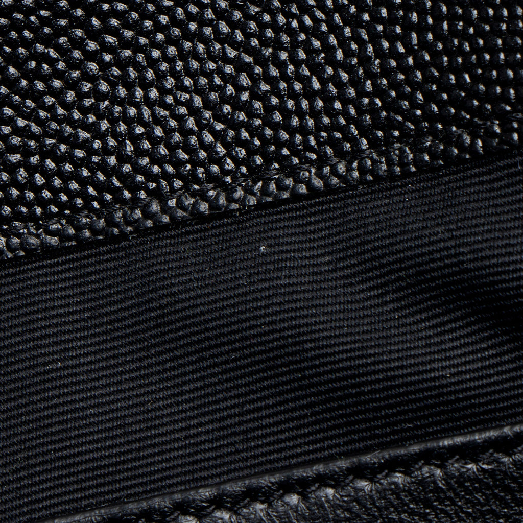 Saint Laurent Grain de Poudre Monogram Uptown Envelope Clutch