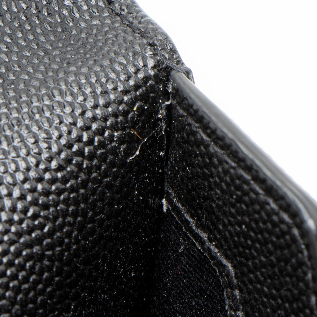 Saint Laurent Grain de Poudre Monogram Uptown Envelope Clutch