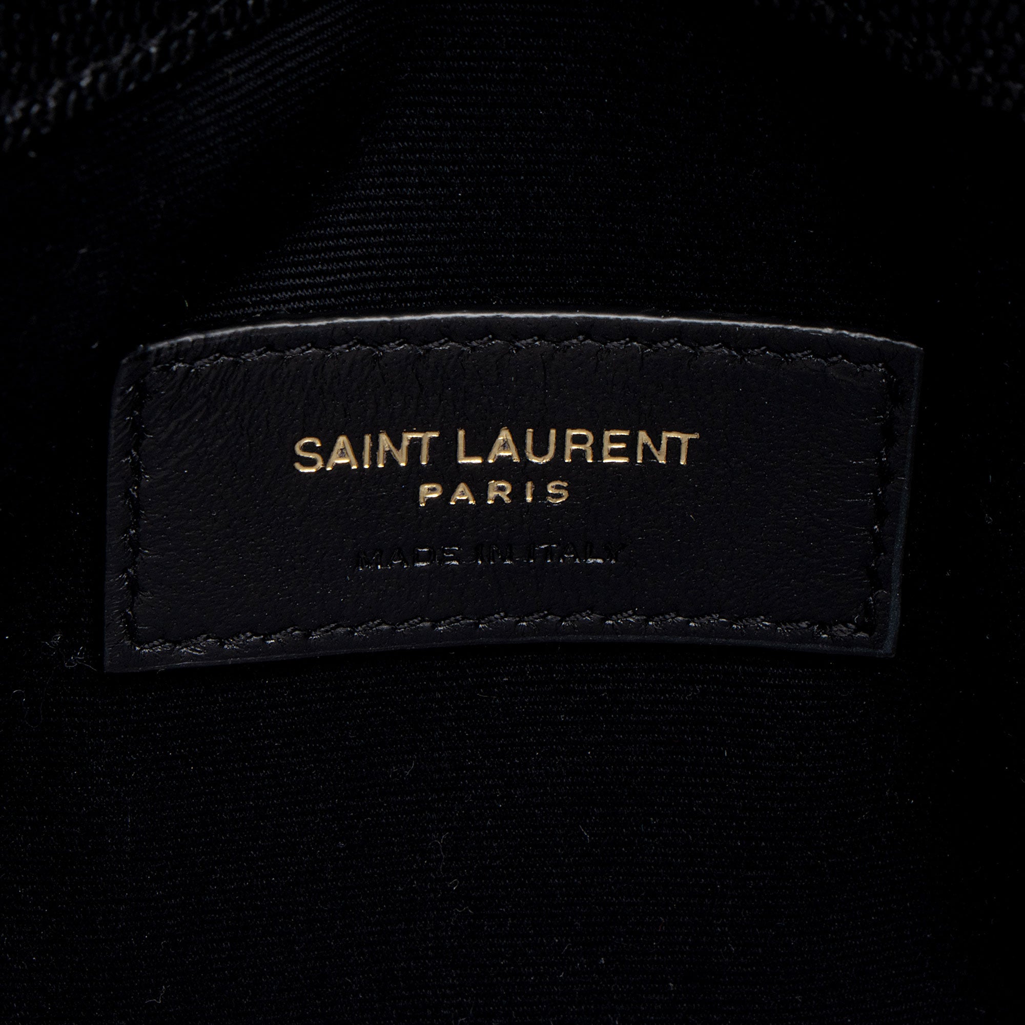Saint Laurent Grain de Poudre Monogram Uptown Envelope Clutch