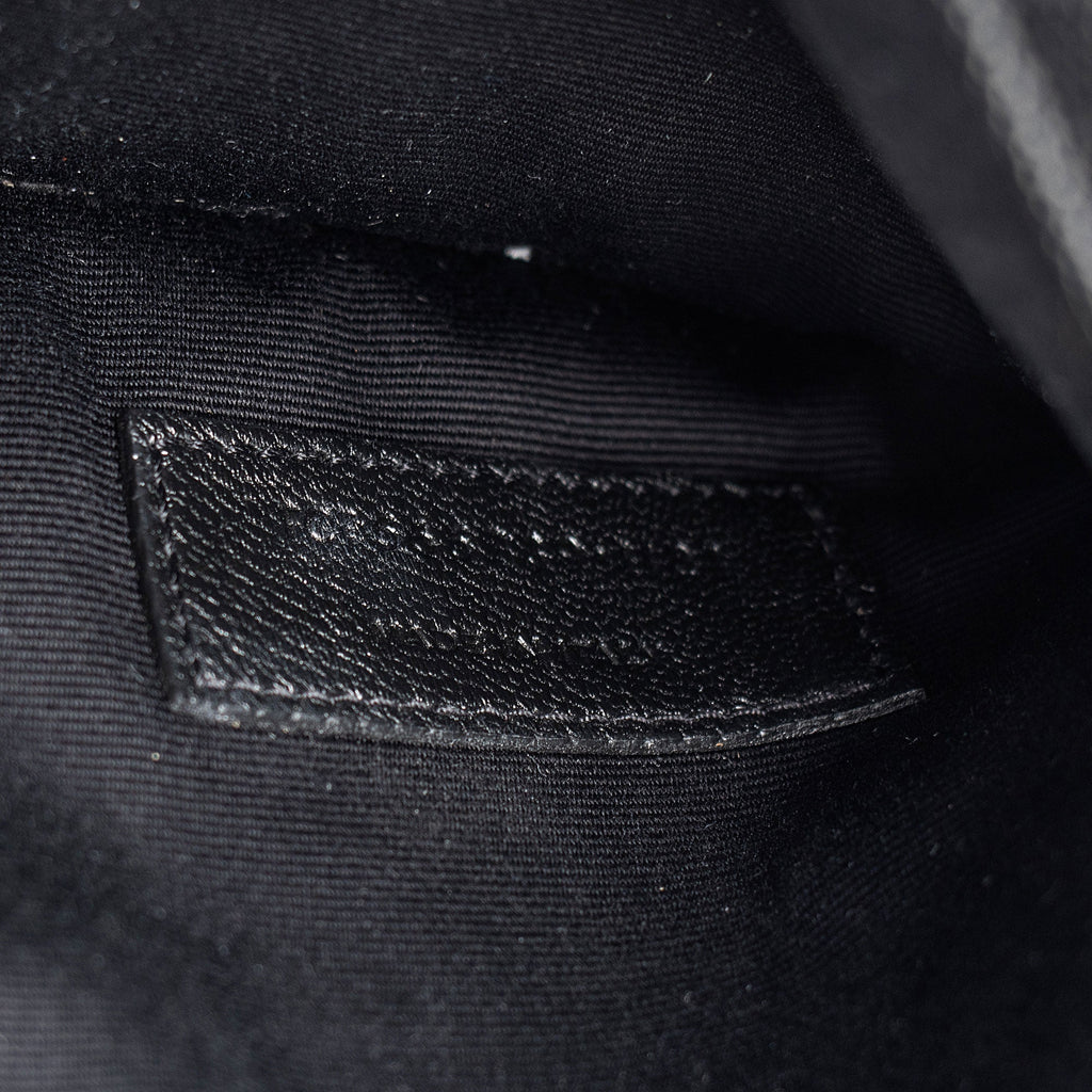 Saint Laurent Grain de Poudre Monogram Uptown Envelope Clutch