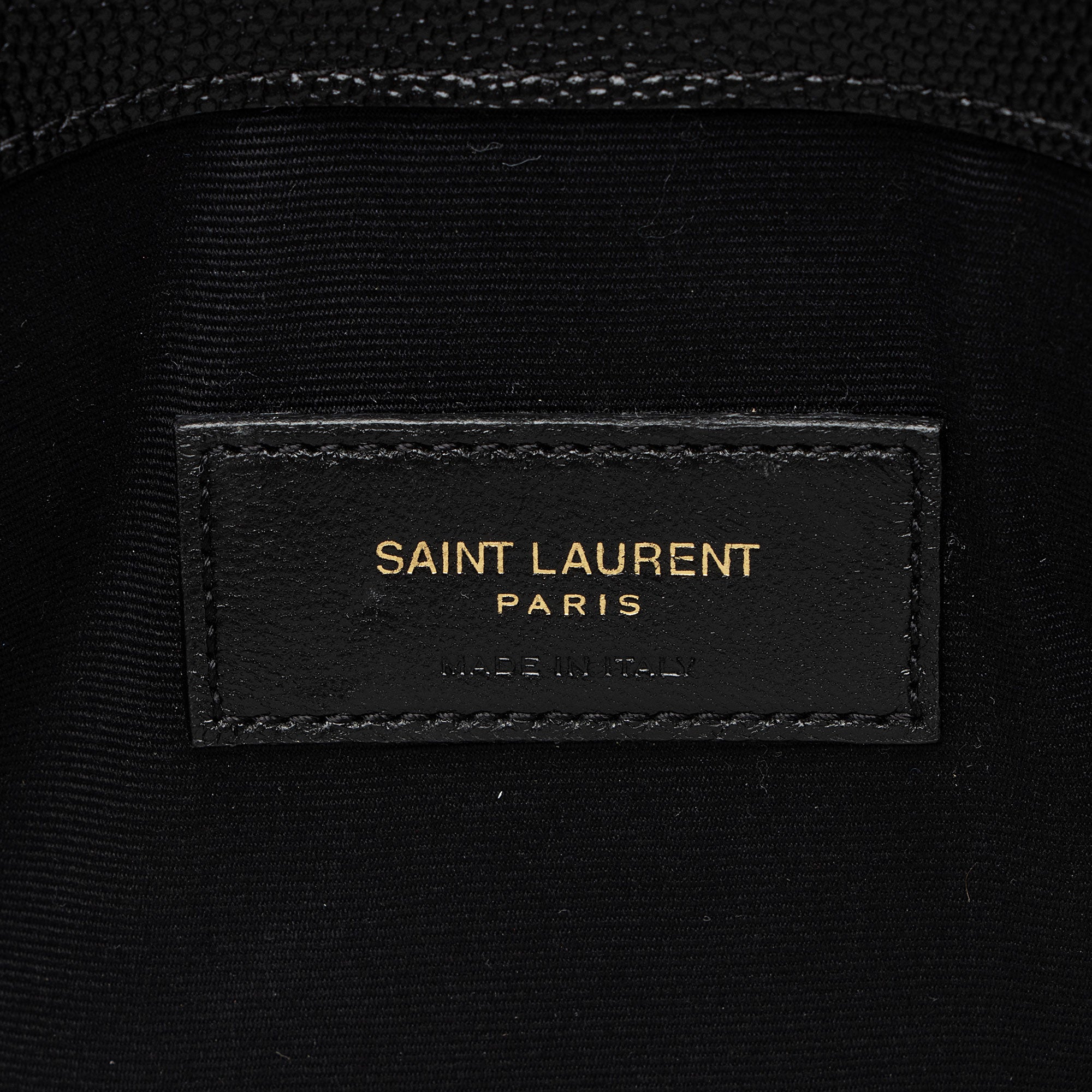 Saint Laurent Grain de Poudre Monogram Uptown Envelope Clutch