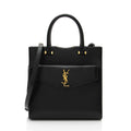 Saint Laurent Grain de Poudre Monogram Uptown Small Tote