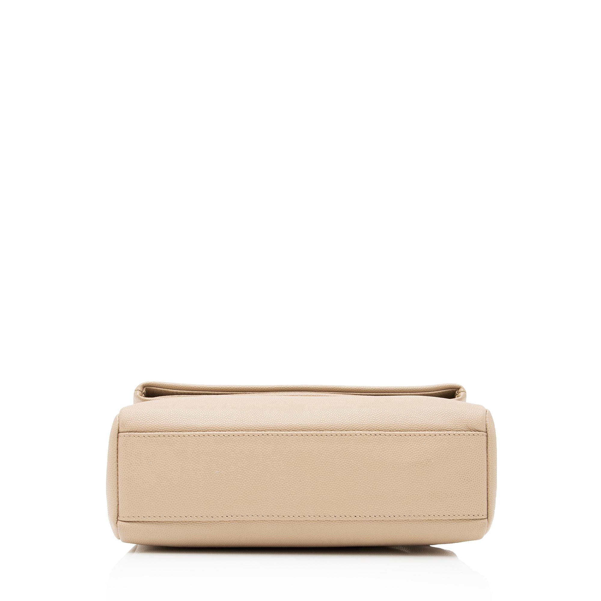 Saint Laurent Grain de Poudre Monogram West Hollywood Small Flap Bag (SHF-syqOc2)