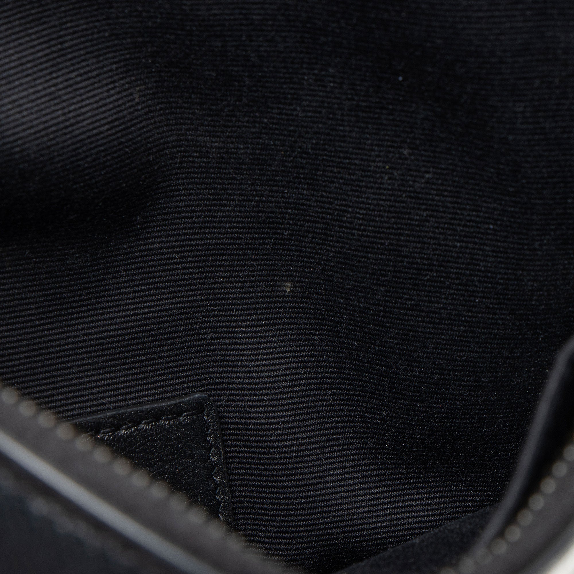 Saint Laurent Grain de Poudre Polka Dots Monogram Bill Pouch