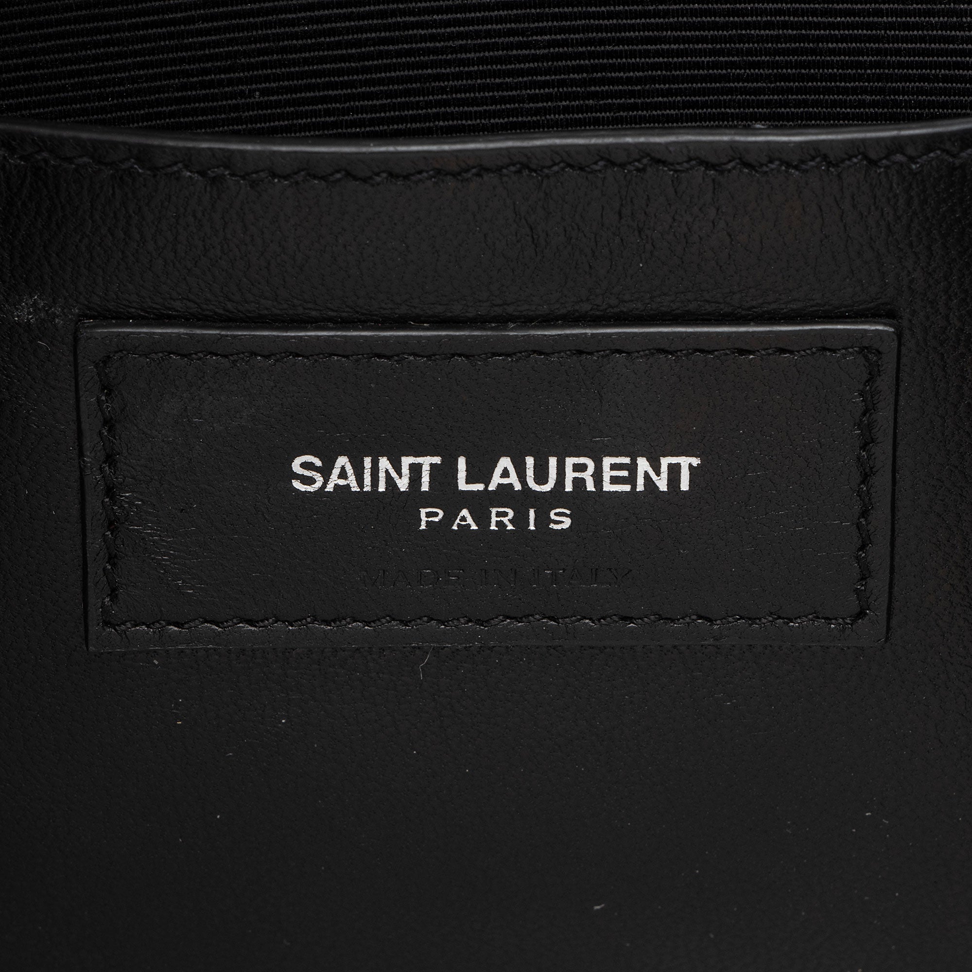 Saint Laurent Grain de Poudre Studded Monogram Kate Clutch (SHF-nhucIE)