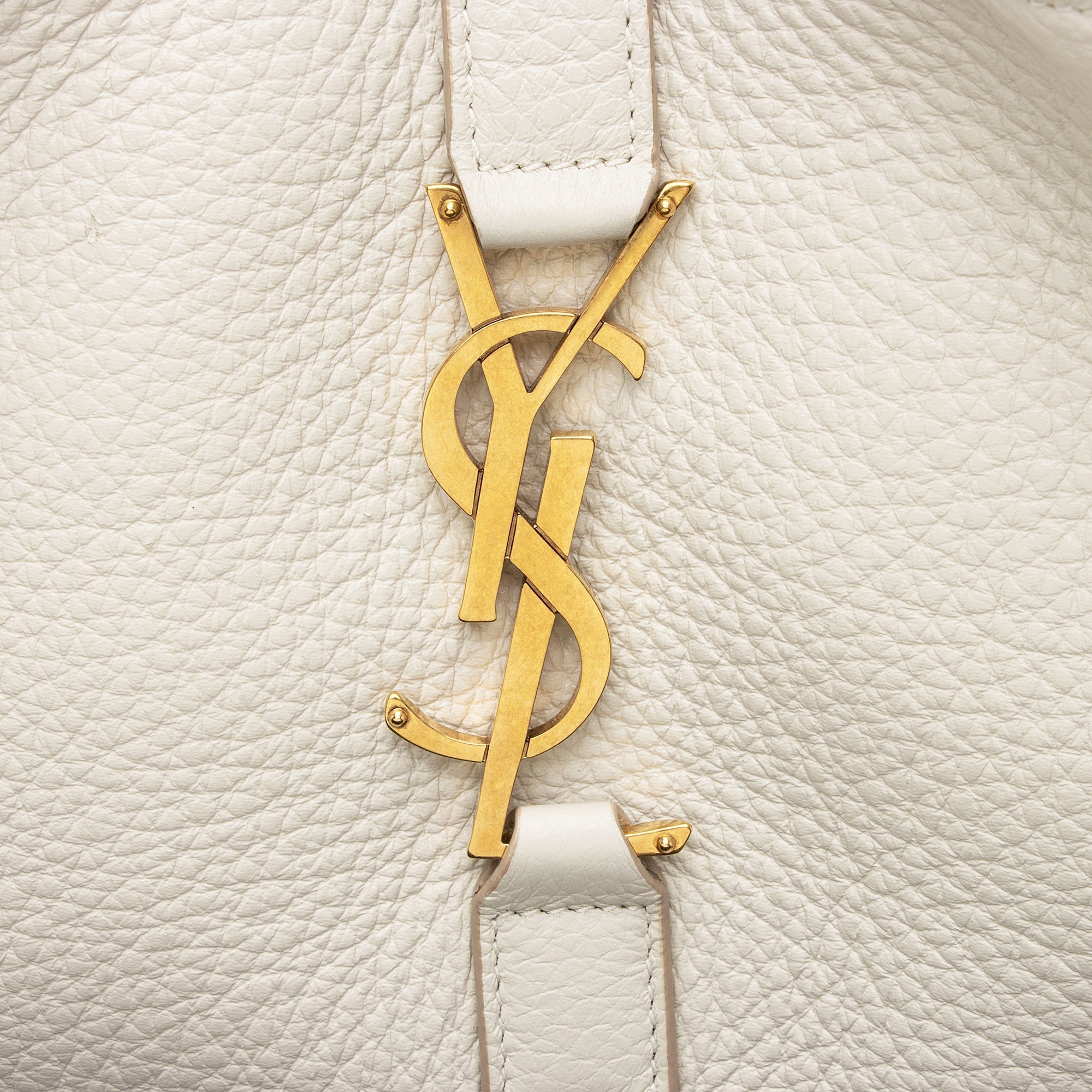Saint Laurent Grained Calfskin Monogram Le 5 A 7 Bea Shoulder Bag