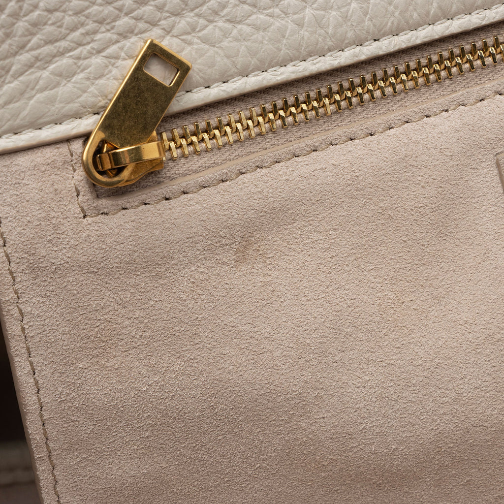 Saint Laurent Grained Calfskin Monogram Le 5 A 7 Bea Shoulder Bag