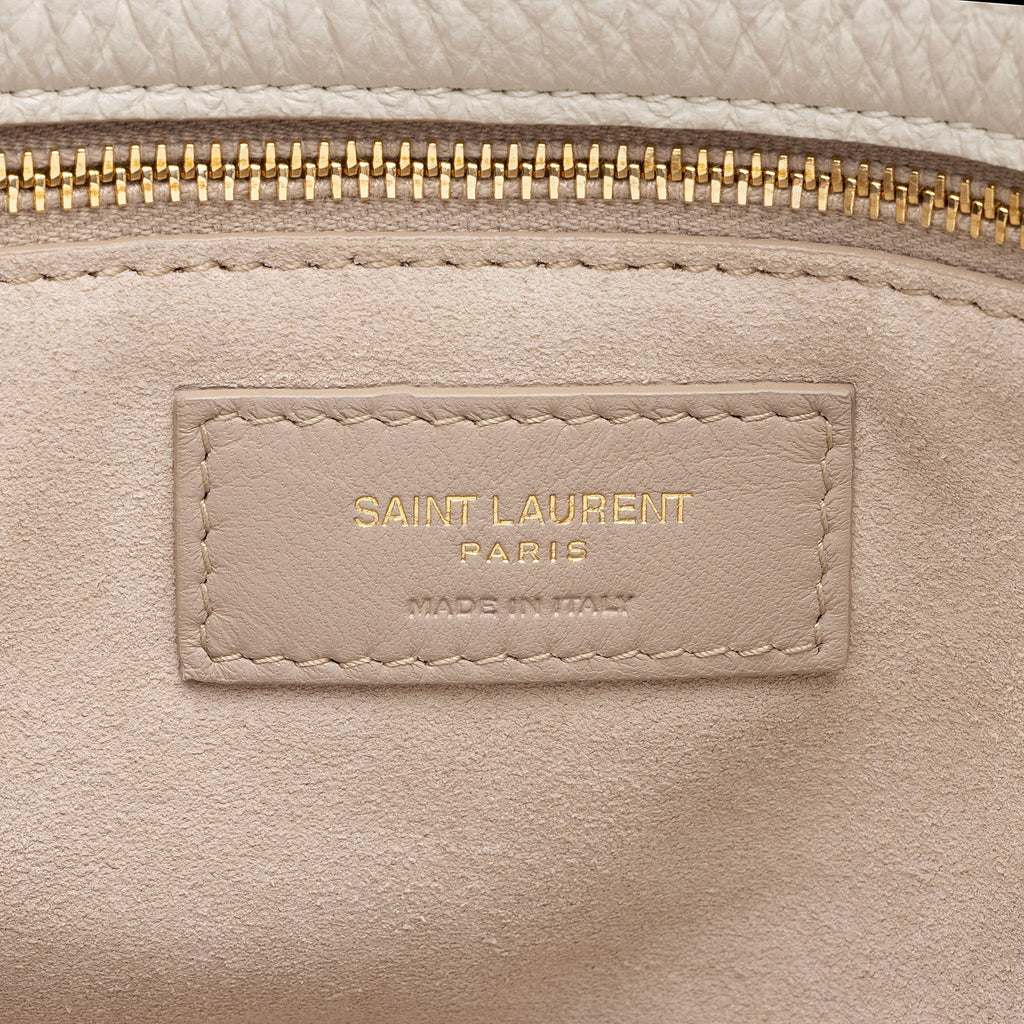 Saint Laurent Grained Calfskin Monogram Le 5 A 7 Bea Shoulder Bag