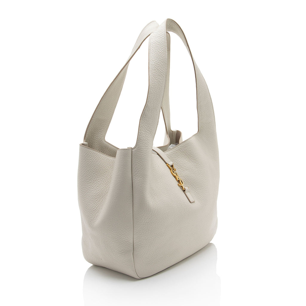 Saint Laurent Grained Calfskin Monogram Le 5 A 7 Bea Shoulder Bag