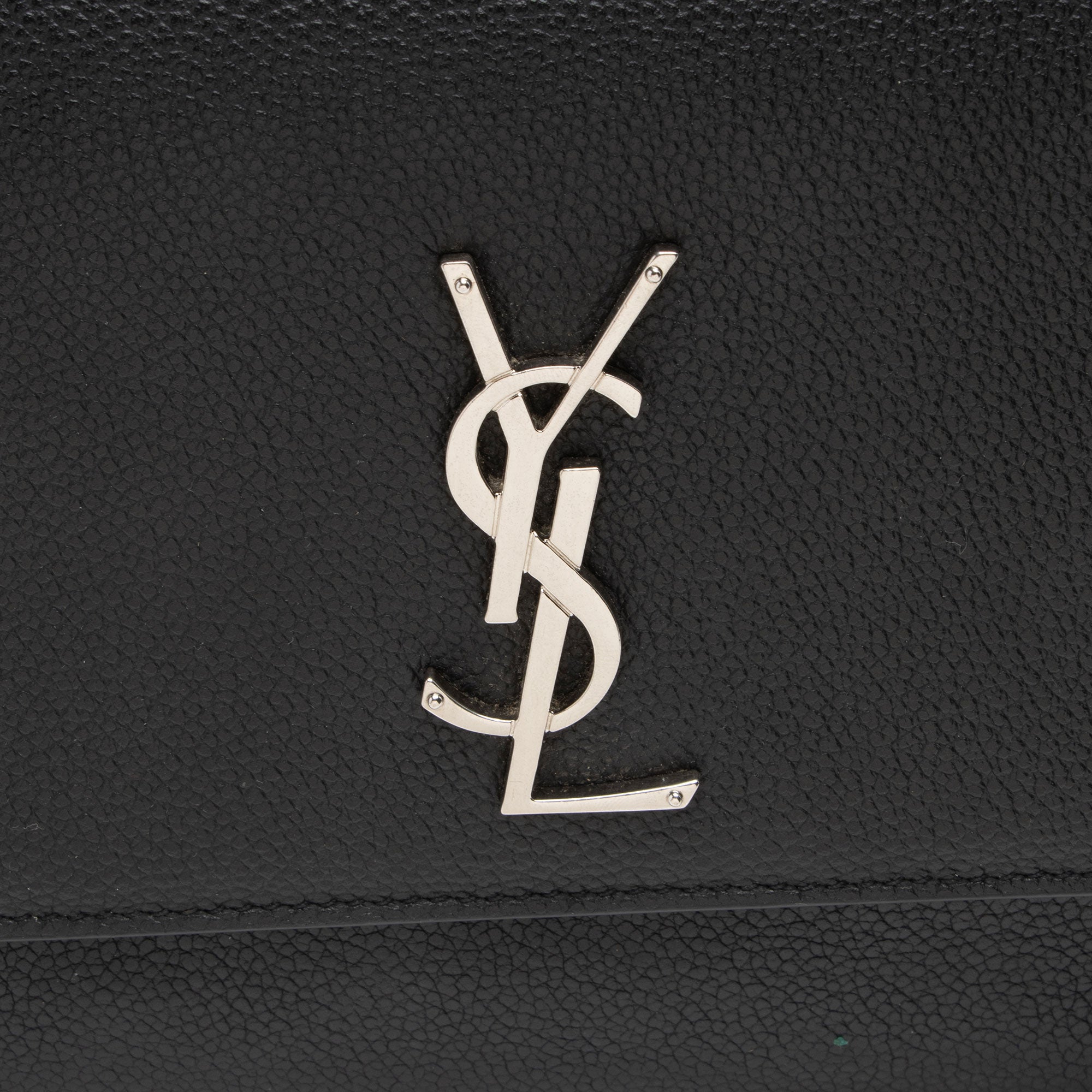 Saint Laurent Grained Calfskin Monogram Sunset Medium Shoulder Bag (SHF-NWQ0FK)