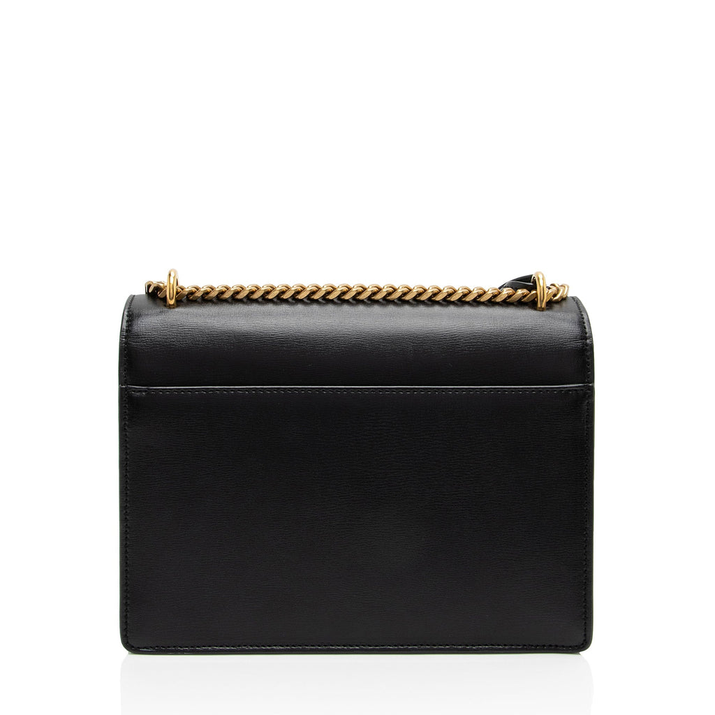 Saint Laurent Grained Calfskin Monogram Sunset Medium Shoulder Bag (SHF-8Ji2ue)