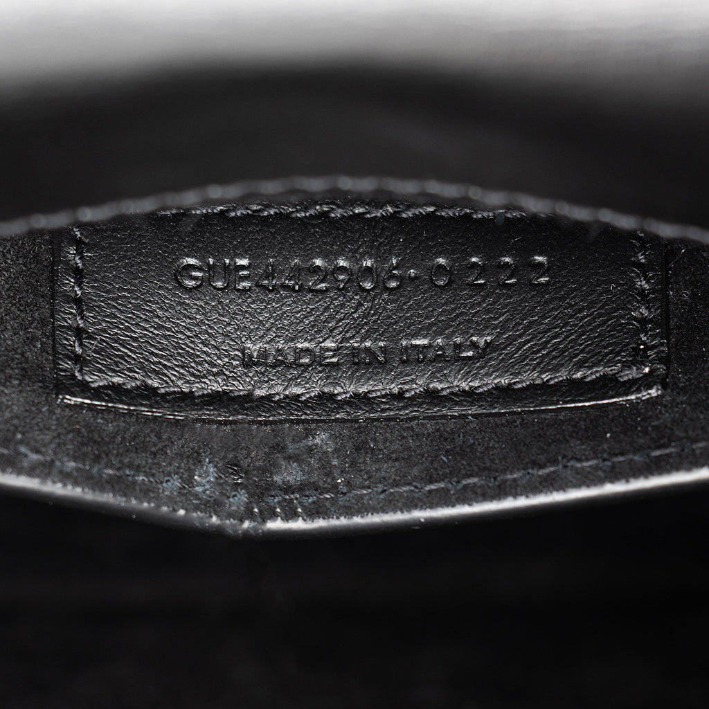 Saint Laurent Grained Calfskin Monogram Sunset Medium Shoulder Bag (SHF-8Ji2ue)