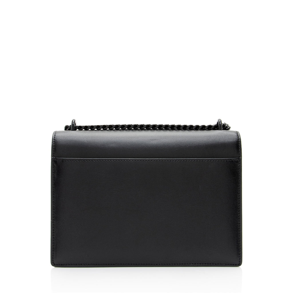 Saint Laurent Grained Calfskin Monogram Sunset Medium Shoulder Bag (SHF-OLGtVP)