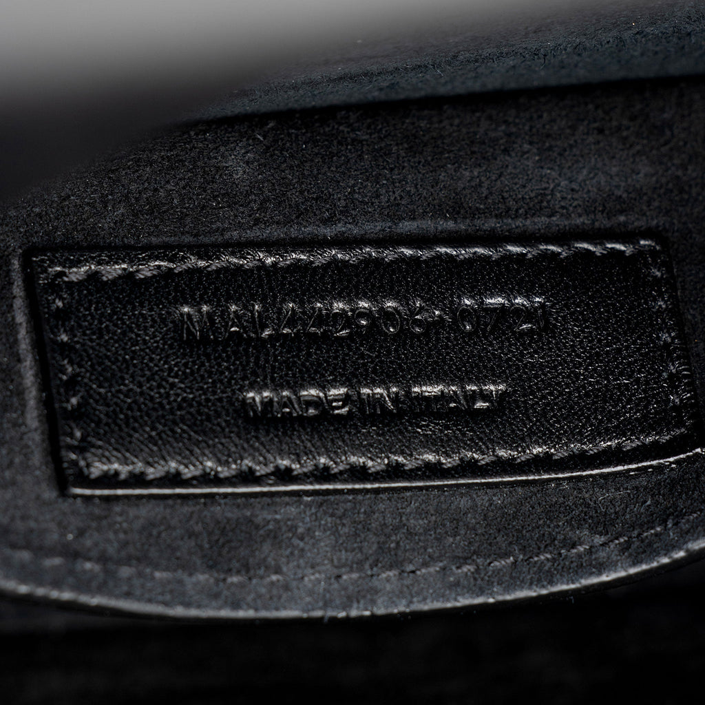 Saint Laurent Grained Calfskin Monogram Sunset Medium Shoulder Bag (SHF-OLGtVP)