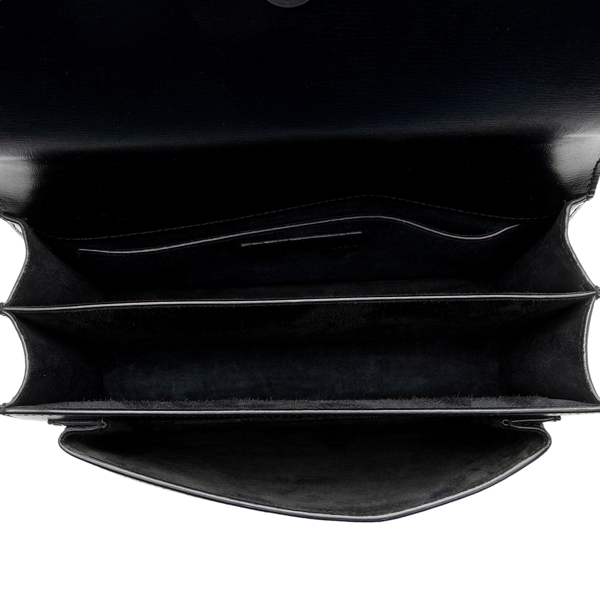 Saint Laurent Grained Calfskin Monogram Sunset Medium Shoulder Bag (SHF-OLGtVP)