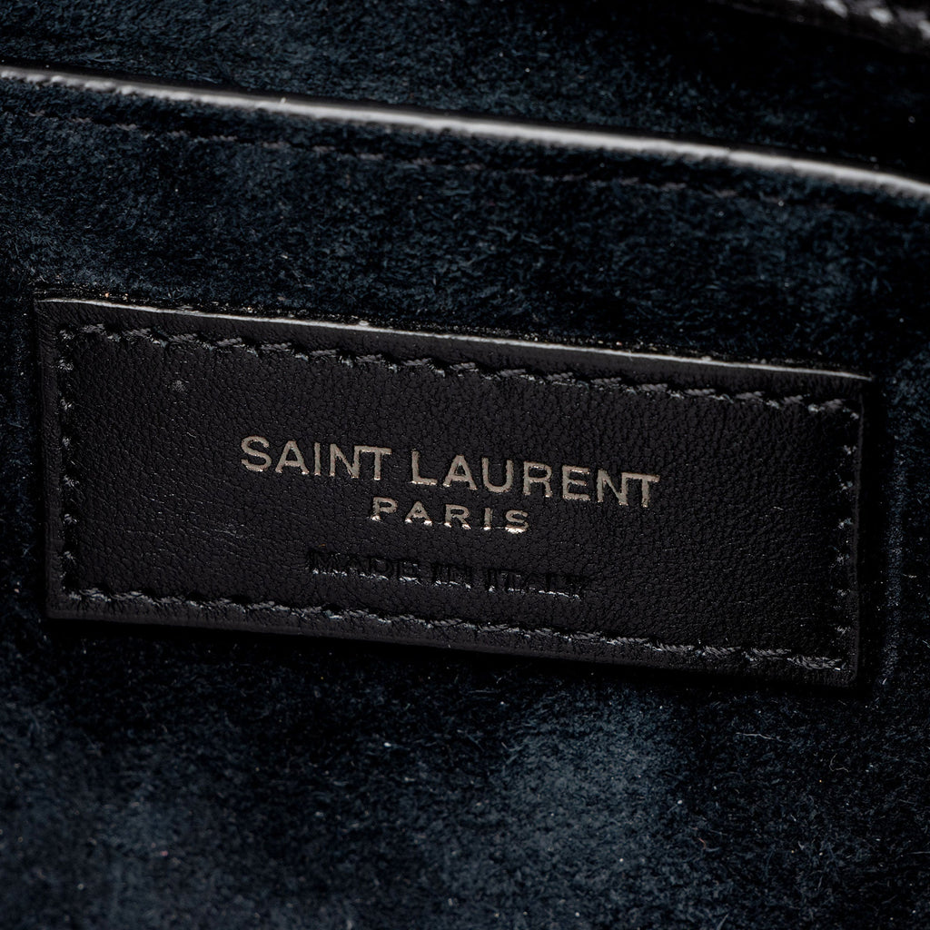 Saint Laurent Grained Calfskin Monogram Sunset Medium Shoulder Bag (SHF-OLGtVP)