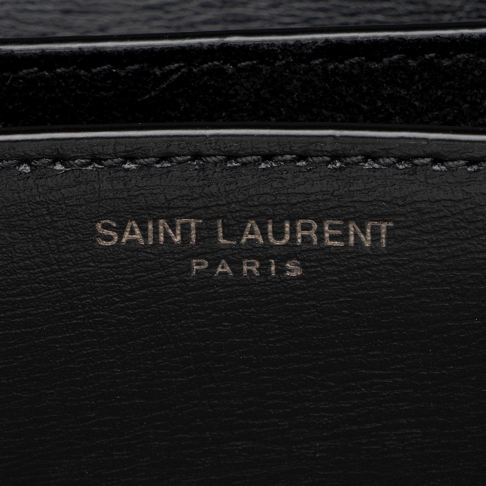 Saint Laurent Grained Calfskin Monogram Sunset Medium Shoulder Bag (SHF-OLGtVP)