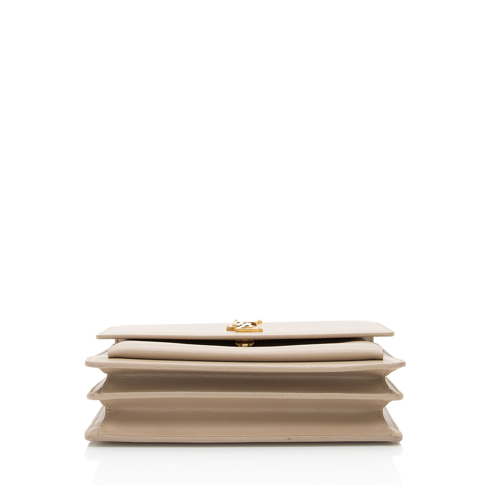 Saint Laurent Grained Calfskin Monogram Sunset Medium Shoulder Bag