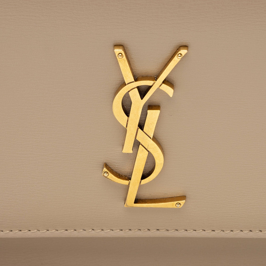Saint Laurent Grained Calfskin Monogram Sunset Medium Shoulder Bag