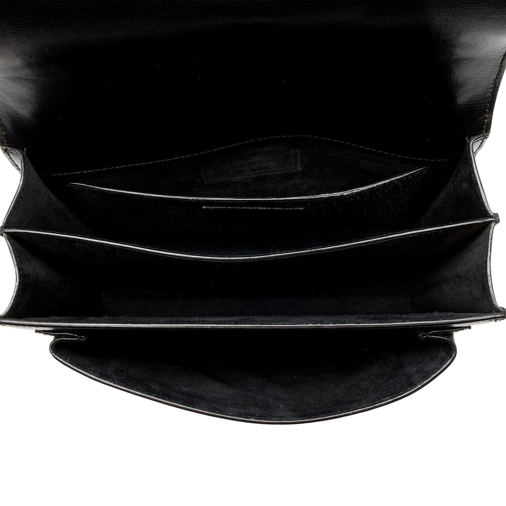 Saint Laurent Grained Calfskin Monogram Sunset Medium Shoulder Bag