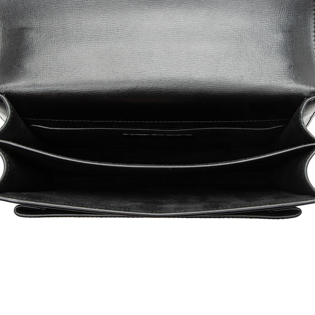 Saint Laurent Grained Calfskin Monogram Sunset Medium Shoulder Bag
