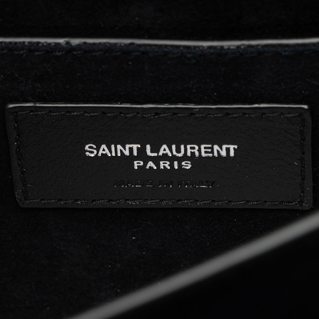 Saint Laurent Grained Calfskin Monogram Sunset Medium Shoulder Bag