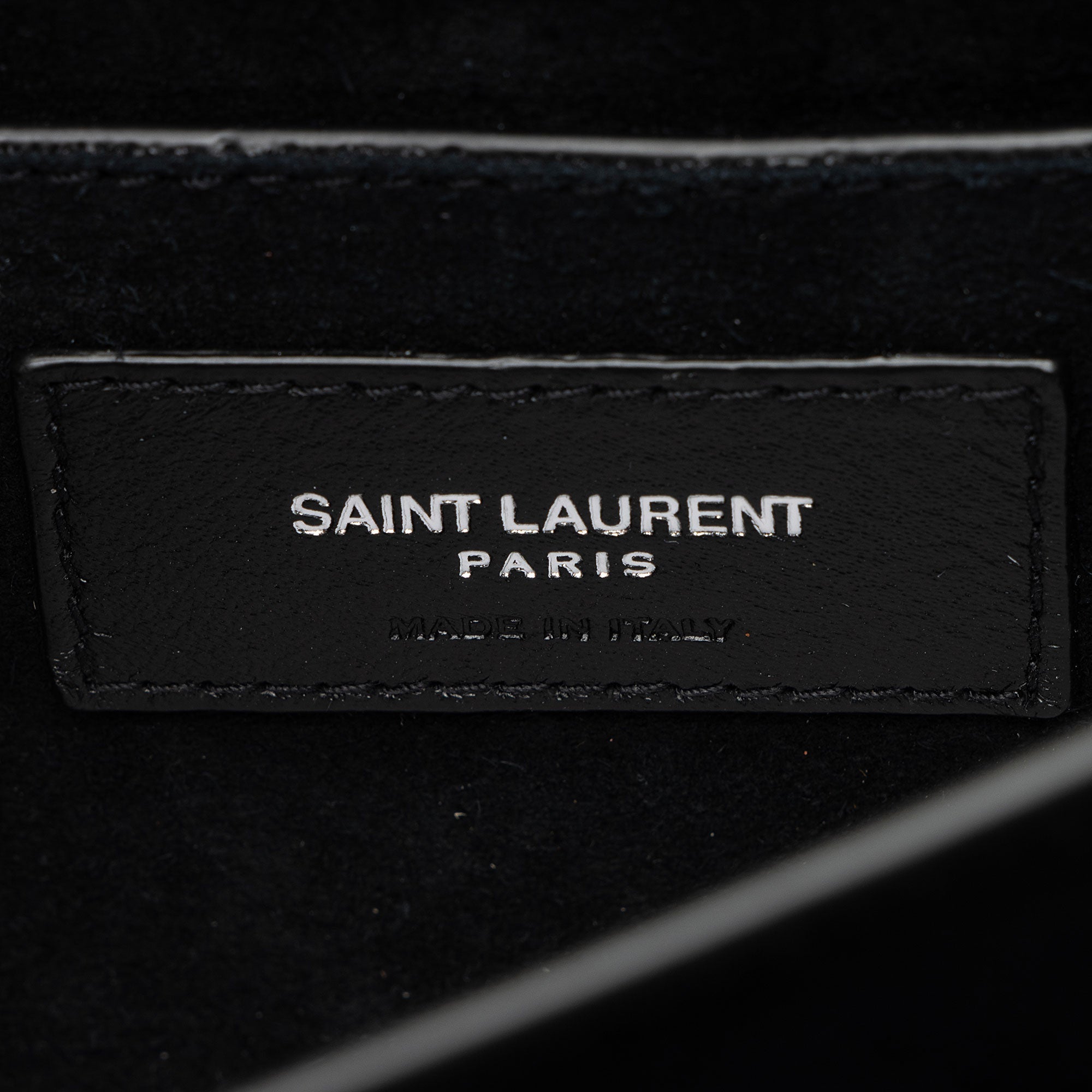 Saint Laurent Grained Calfskin Monogram Sunset Medium Shoulder Bag