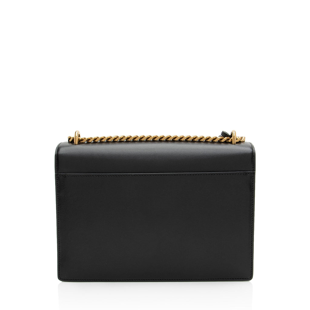 Saint Laurent Grained Calfskin Monogram Sunset Medium Shoulder Bag