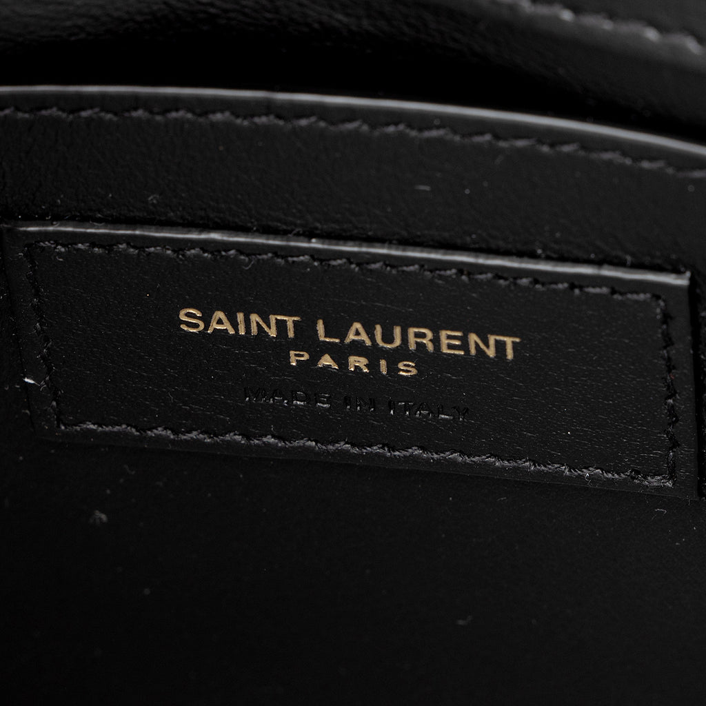 Saint Laurent Grained Calfskin Monogram Sunset Medium Shoulder Bag