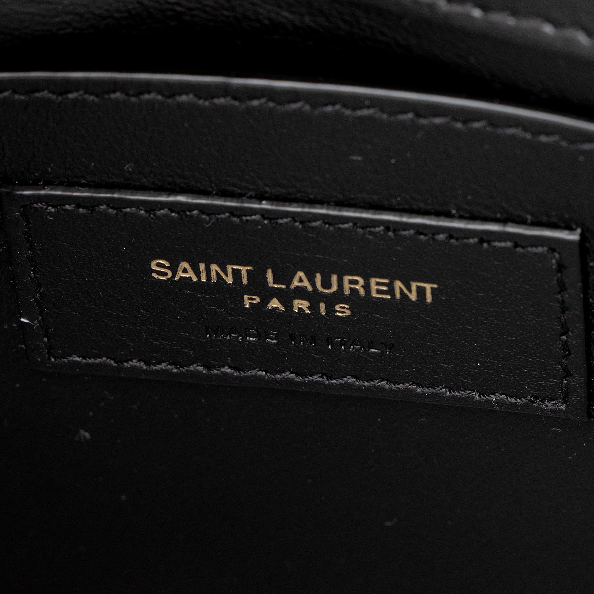 Saint Laurent Grained Calfskin Monogram Sunset Medium Shoulder Bag