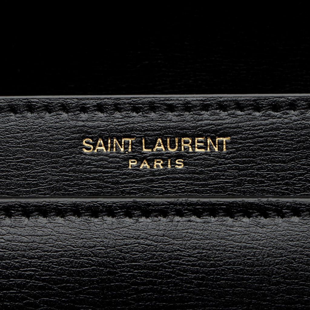 Saint Laurent Grained Calfskin Monogram Sunset Medium Shoulder Bag