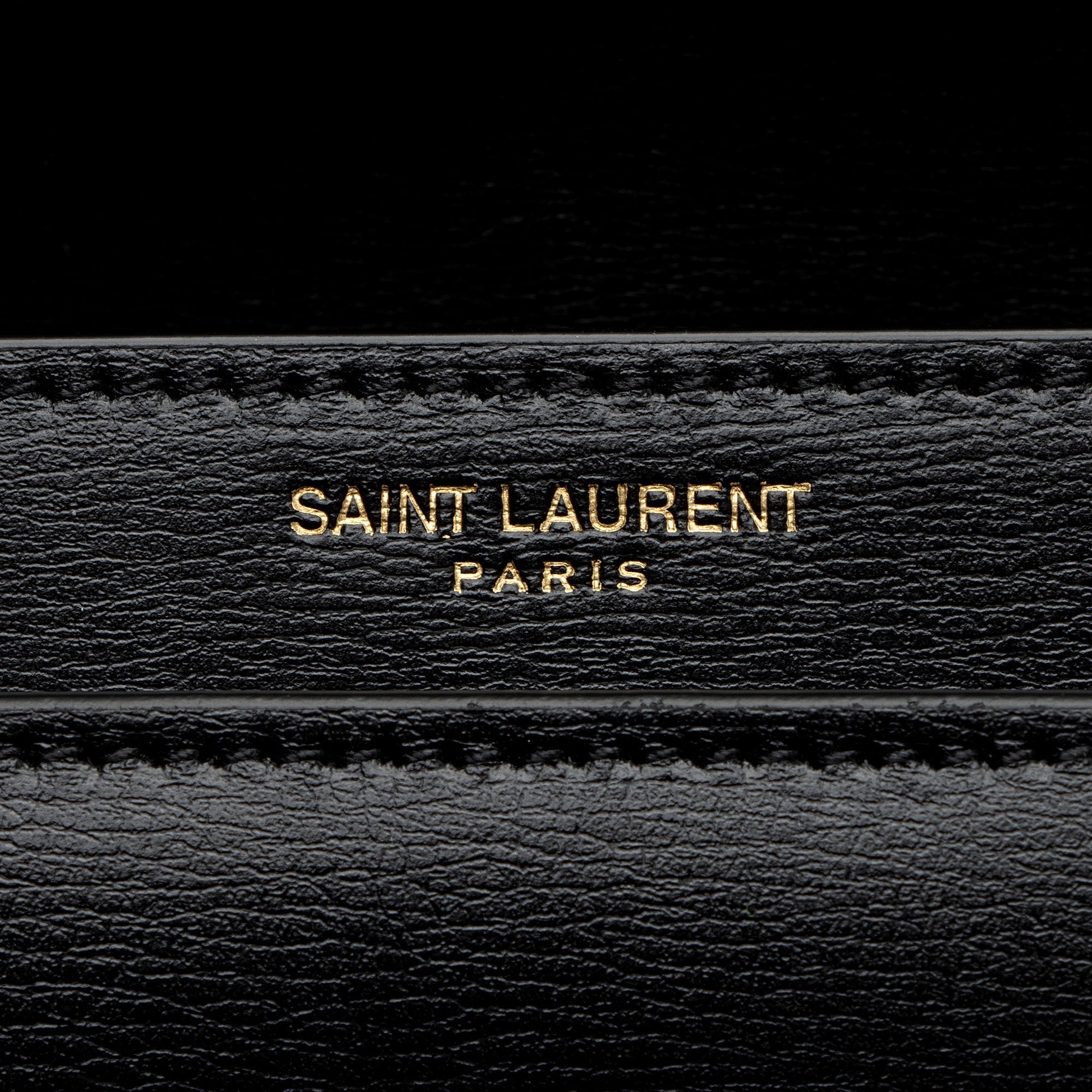 Saint Laurent Grained Calfskin Monogram Sunset Medium Shoulder Bag