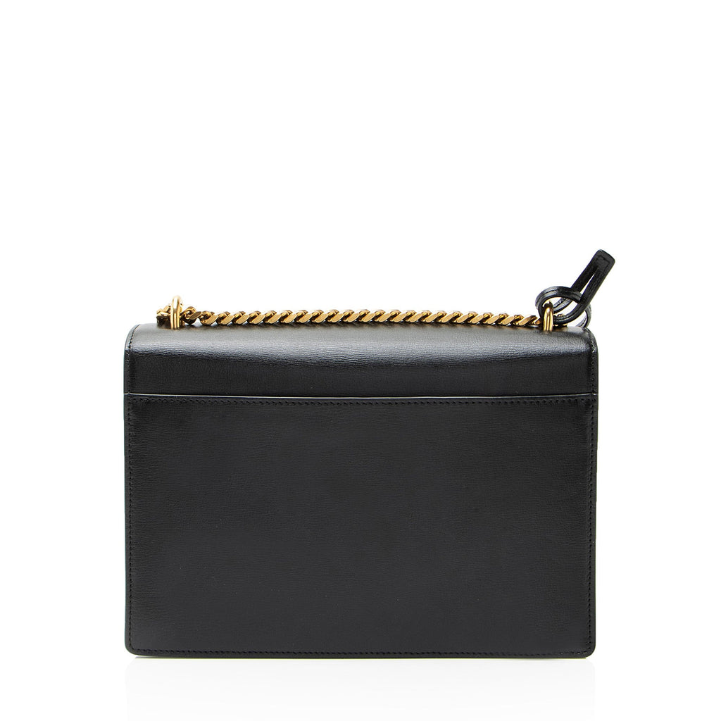 Saint Laurent Grained Calfskin Monogram Sunset Medium Shoulder Bag
