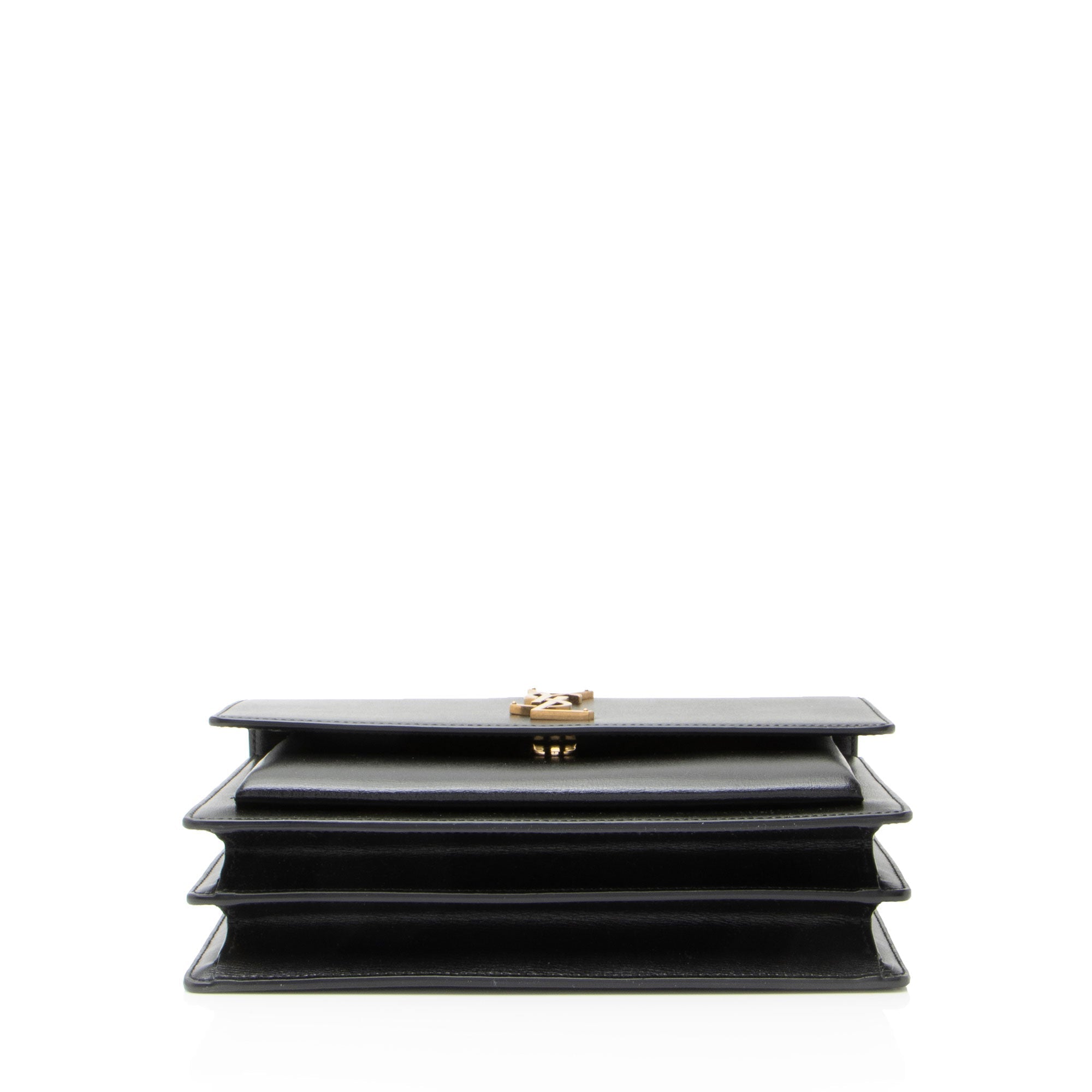Saint Laurent Grained Calfskin Monogram Sunset Medium Shoulder Bag