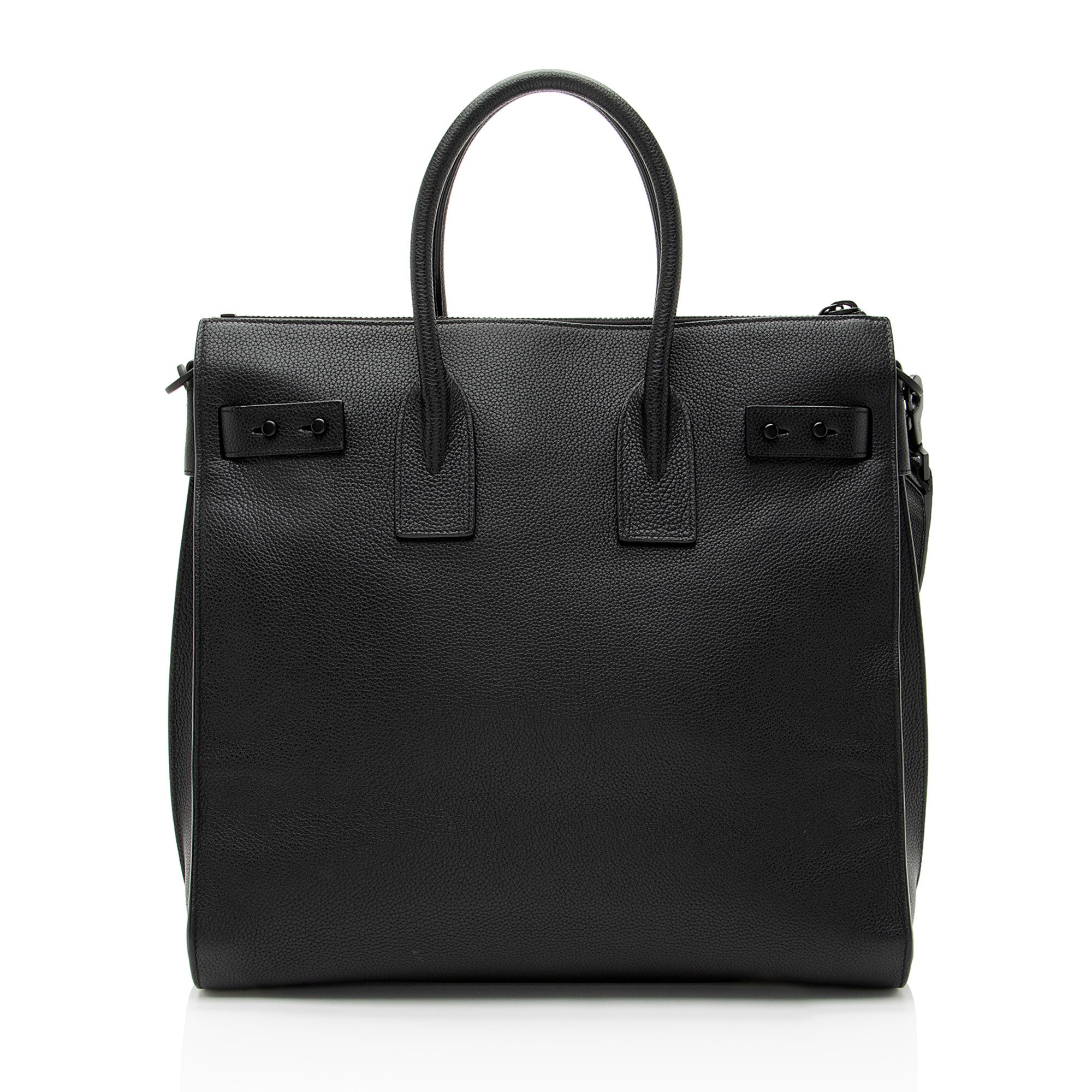 Saint Laurent Grained Calfskin Thin Sac De Jour Large Tote