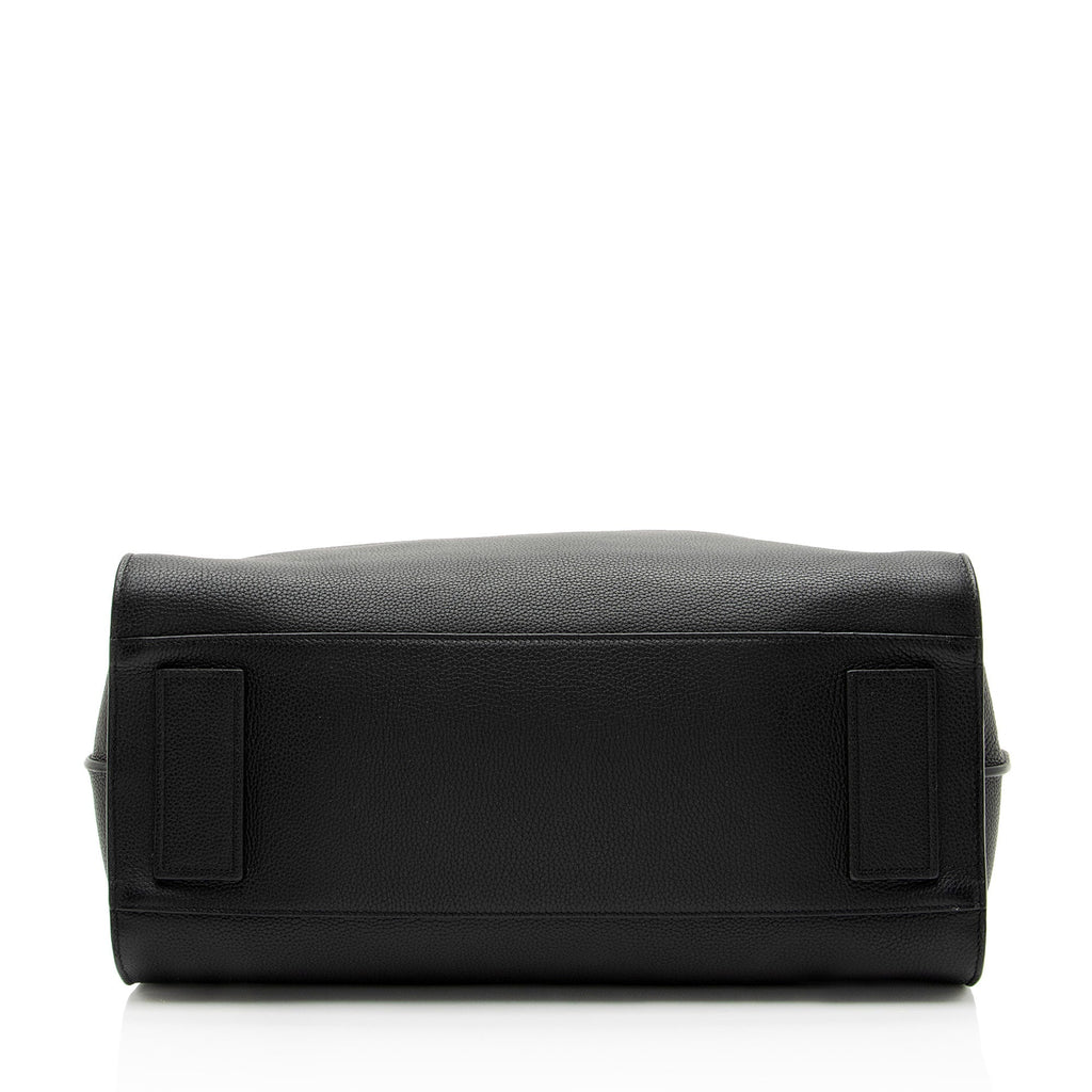 Saint Laurent Grained Calfskin Thin Sac De Jour Large Tote