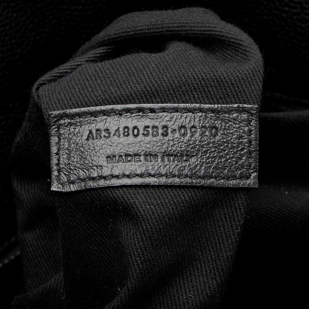 Saint Laurent Grained Calfskin Thin Sac De Jour Large Tote
