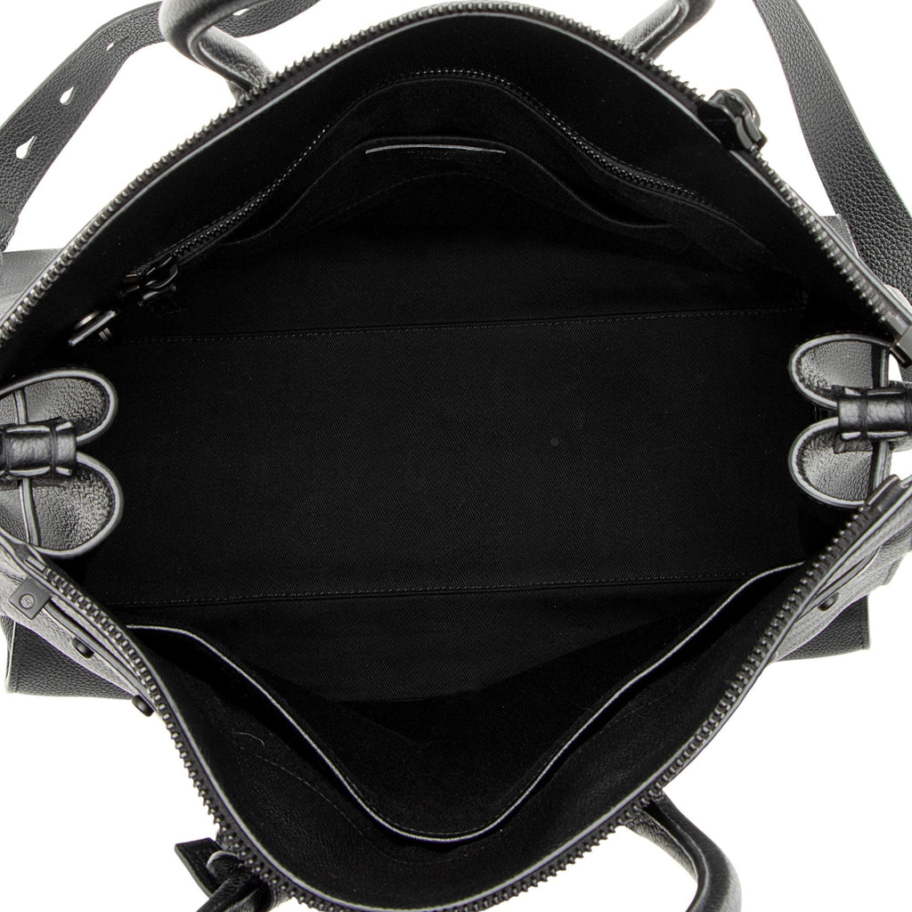 Saint Laurent Grained Calfskin Thin Sac De Jour Large Tote