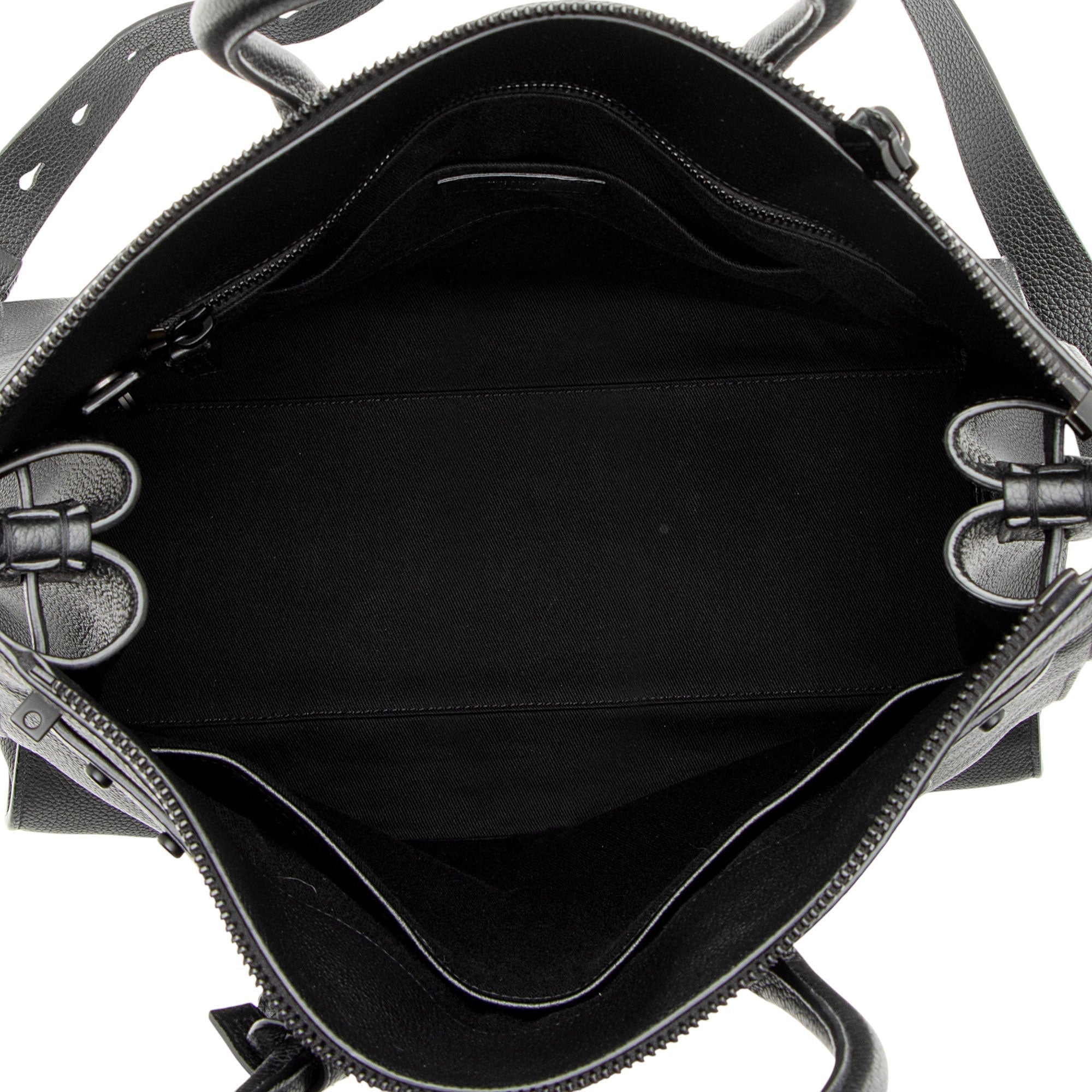 Saint Laurent Grained Calfskin Thin Sac De Jour Large Tote