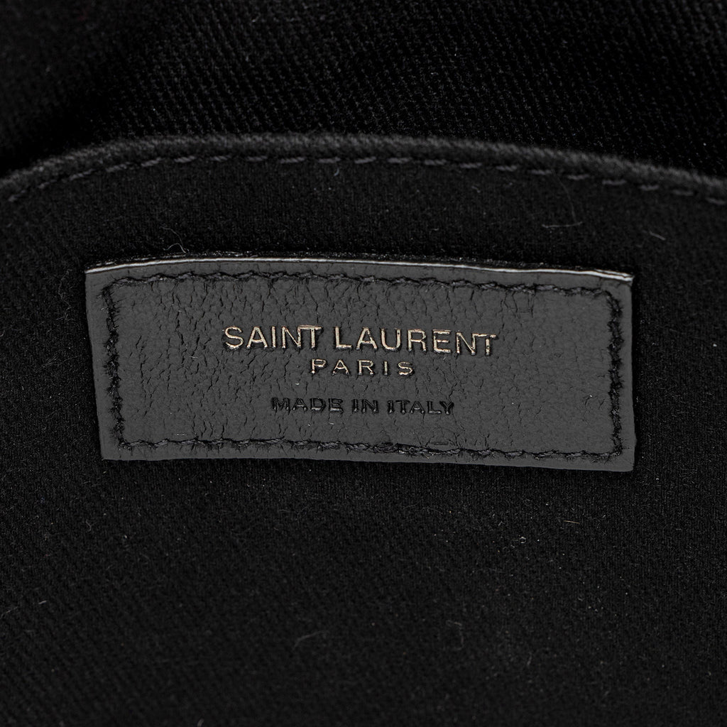 Saint Laurent Grained Calfskin Thin Sac De Jour Large Tote